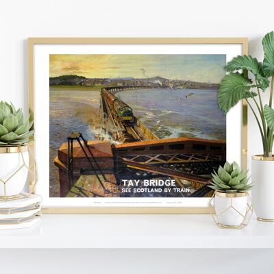 Tay Bridge See Scotland By Train – Premium-Kunstdruck, 27,9 x 35,6 cm