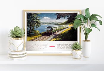 Trains Diesel, Lakeland anglais et nord du Pays de Galles Impression artistique