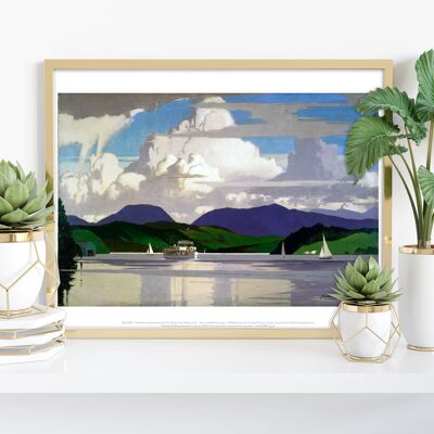 Crucero por el lago - Impresión de arte premium de 11X14"