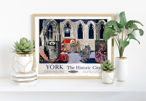 York, The Historic City - 11X14” Premium Art Print