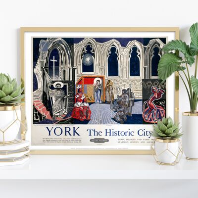 York, la città storica - Stampa d'arte premium 11 x 14".