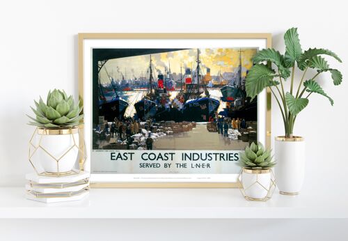 East Coast Industries, Fish Dock Hull - Premium Art Print