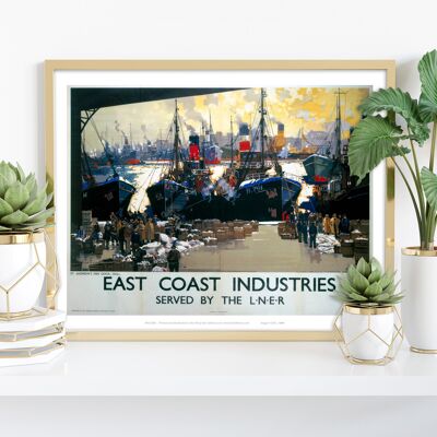 East Coast Industries, Fish Dock Hull - Stampa d'arte premium