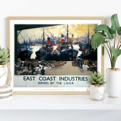 East Coast Industries, Fish Dock Hull - Impression d'art premium