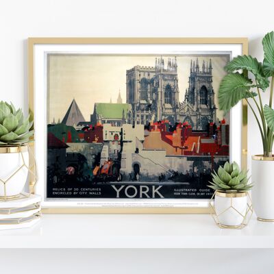 York, Relikte aus 20 Jahrhunderten – Premium-Kunstdruck, 27,9 x 35,6 cm