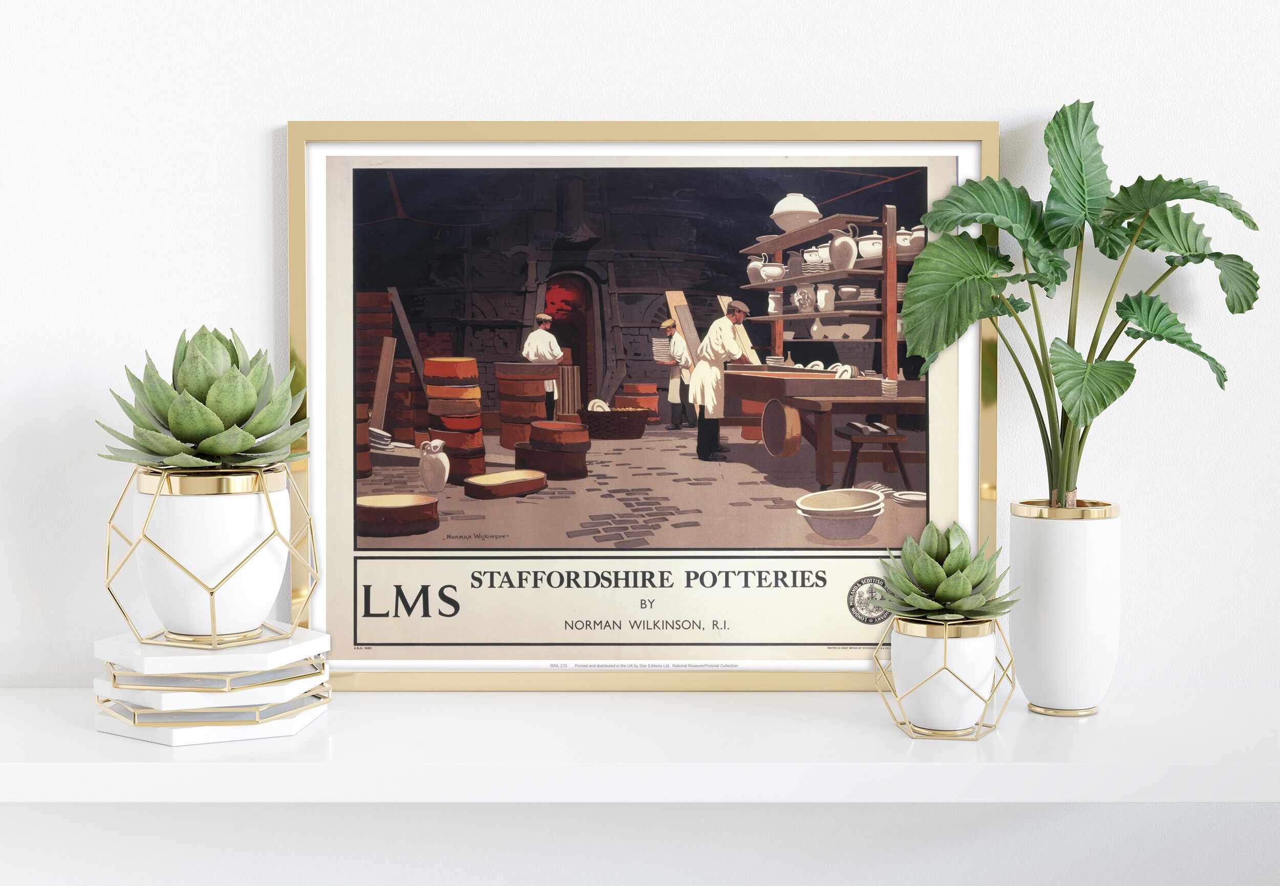 Staffordshire Potteries - 11X14” Premium Art Print