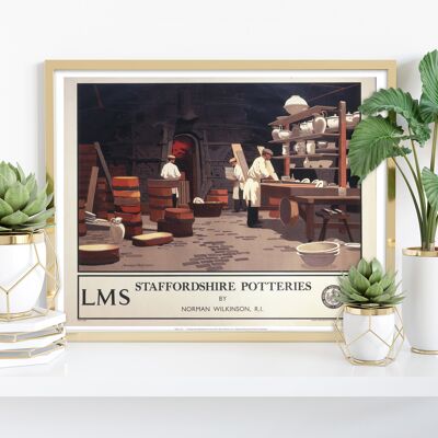 Staffordshire Potteries - Stampa d'arte premium 11 x 14".