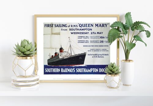 Southampton Southern Railway Queen Mary - Premium Art Print
