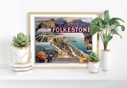 Fashionable Folkestone Kent - 11X14” Premium Art Print