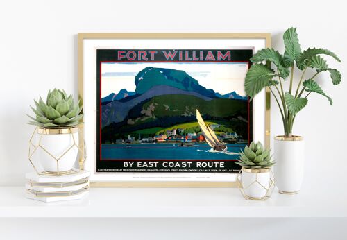 Fort William By East Coast Route - 11X14” Premium Art Print