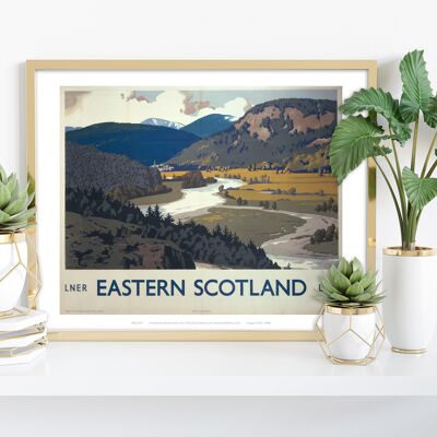 Lner Lms della Scozia orientale - 11 x 14" stampa d'arte premium
