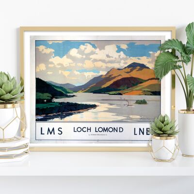 Lago Lomond - 11X14" Impresión de arte premium
