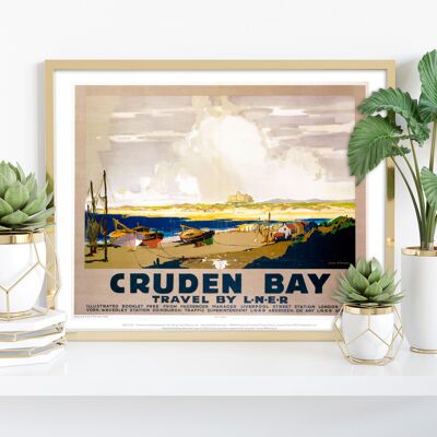 Cruden Bay, viaggio di Lner - 11 x 14" stampa d'arte premium