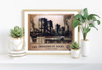 Docks de Grangemouth Lms - 11X14" Premium Art Print