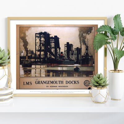 Docks de Grangemouth Lms - 11X14" Premium Art Print