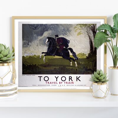 A York, giro di Dick Turpin - 11 x 14" stampa d'arte premium