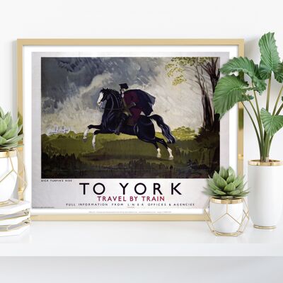 To York, Dick Turpin's Ride - 11X14” Premium Art Print