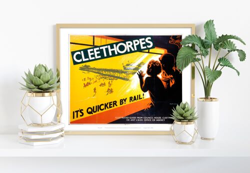Cleethorpes - View From Train - 11X14” Premium Art Print