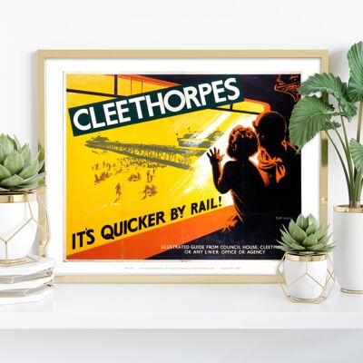 Cleethorpes – Blick aus dem Zug – 11 x 14 Zoll Premium-Kunstdruck