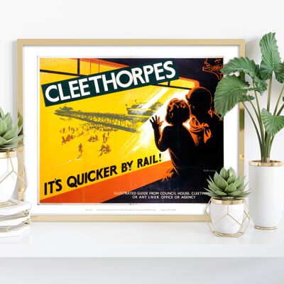 Cleethorpes - Vista dal treno - Stampa artistica premium 11 x 14".