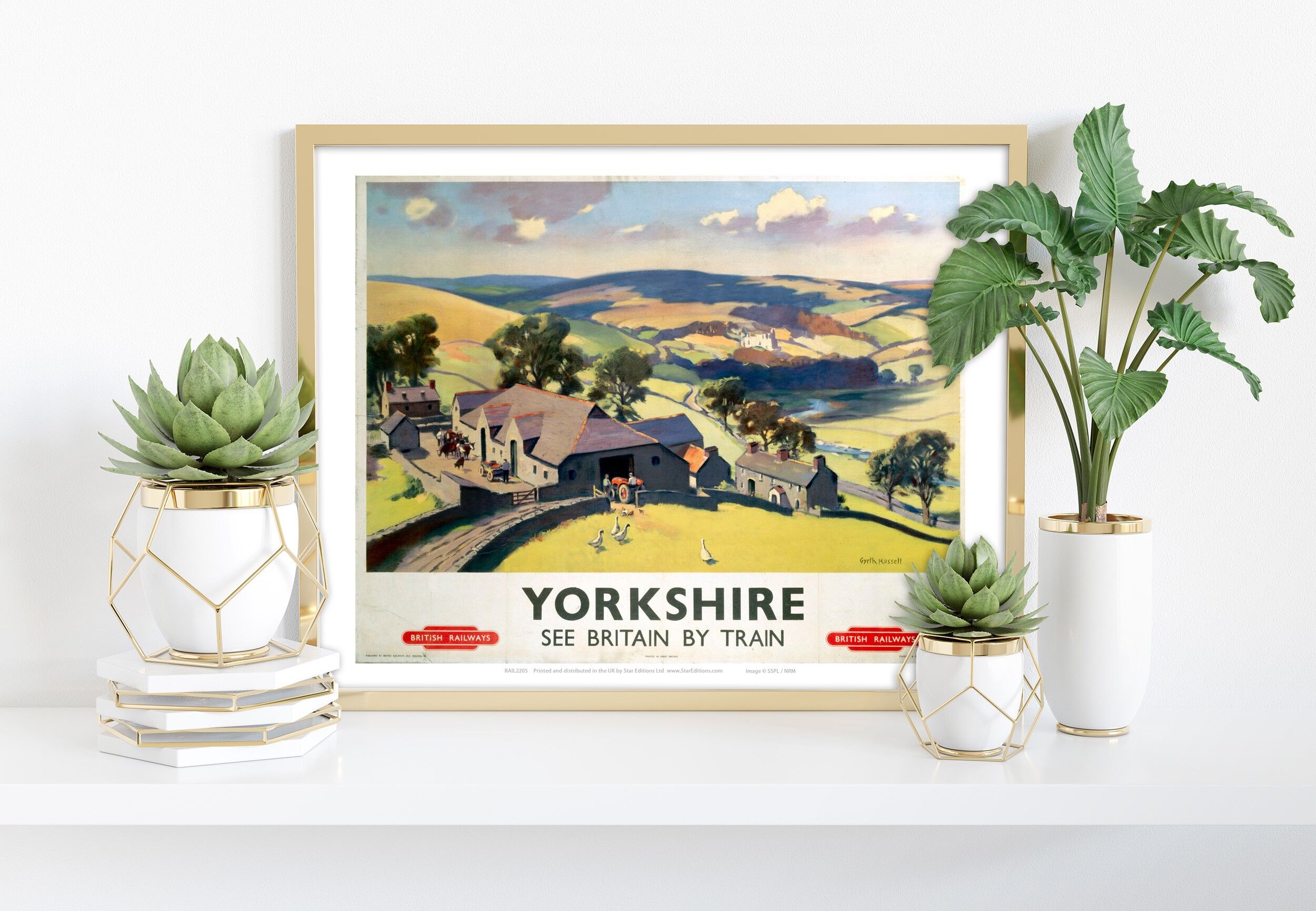 Yorkshire – British Railways – Premium-Kunstdruck, 27,9 x 35,6 cm