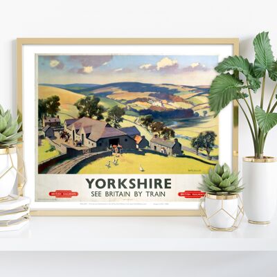 Yorkshire - British Railways - Stampa d'arte premium 11 x 14".