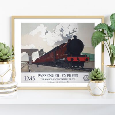 Passenger Express – Lms – Premium-Kunstdruck im Format 11 x 14 Zoll