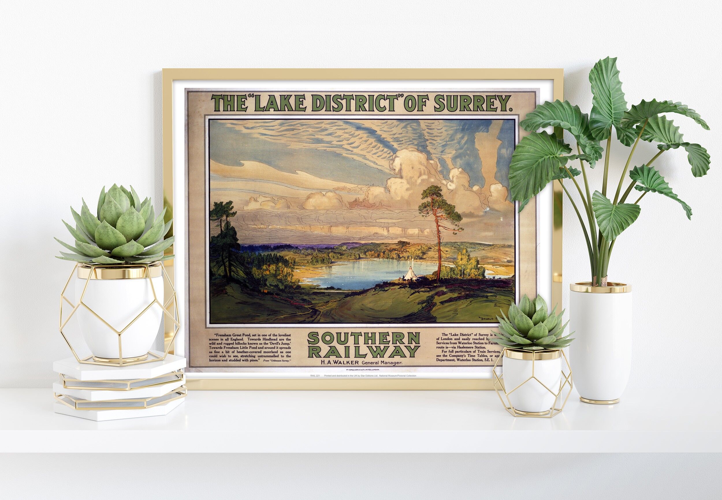 Der Lake District von Surrey – Premium-Kunstdruck im Format 11 x 14 Zoll