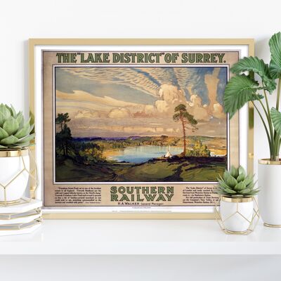 Der Lake District von Surrey – Premium-Kunstdruck im Format 11 x 14 Zoll