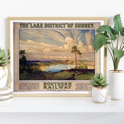 Der Lake District von Surrey – Premium-Kunstdruck im Format 11 x 14 Zoll