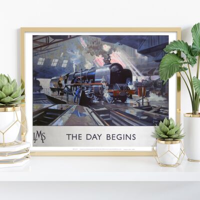 The Day Begins Lms Engine - 11X14” Premium Art Print