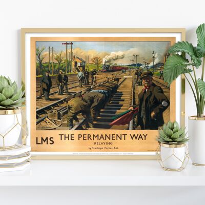 The Permanent Way - Relaying Lms - Stampa artistica premium 11 x 14".
