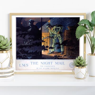 The Night Mail - The Enginemen Lms - Stampa artistica premium