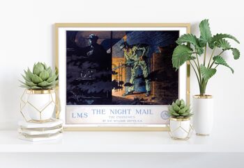 The Night Mail - The Enginemen Lms - Impression d'art premium