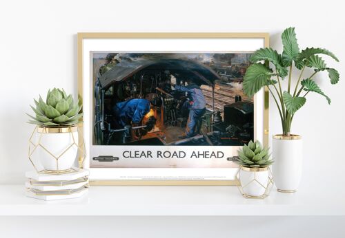 Clear Road Ahead British Railways - 11X14” Premium Art Print