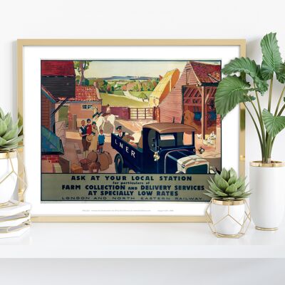 Lner Farm Collection And Delivery Service - Art Print
