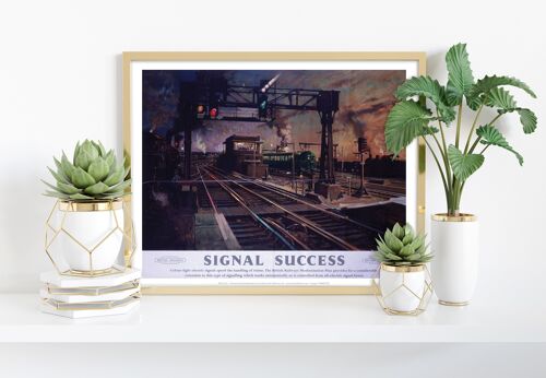 Signal Success - British Railways - 11X14” Premium Art Print