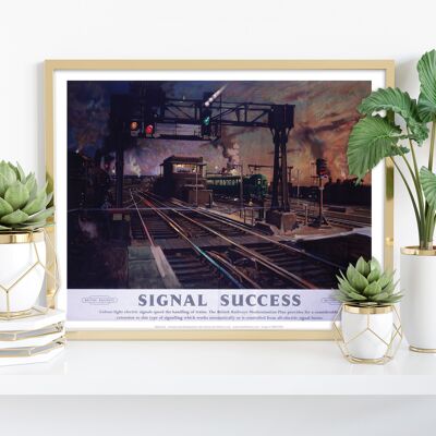 Signal Success - British Railways - 11X14” Premium Art Print