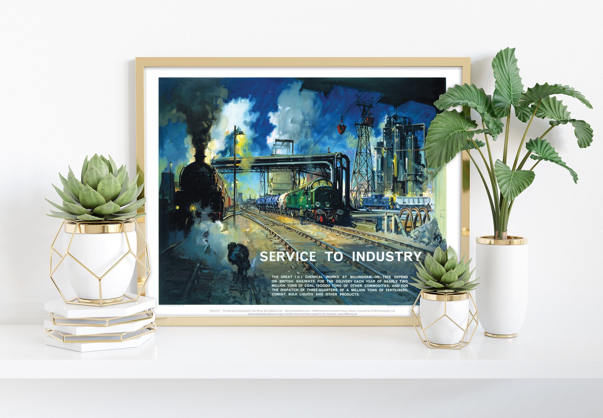 Service à l'industrie - Billingham-On-Tees - 11X14" Art Print