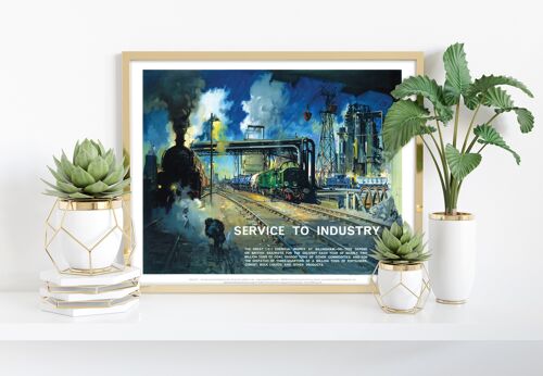 Service To Industry - Billingham-On-Tees - 11X14” Art Print