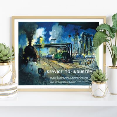 Service To Industry - Billingham-On-Tees - 11X14” Art Print