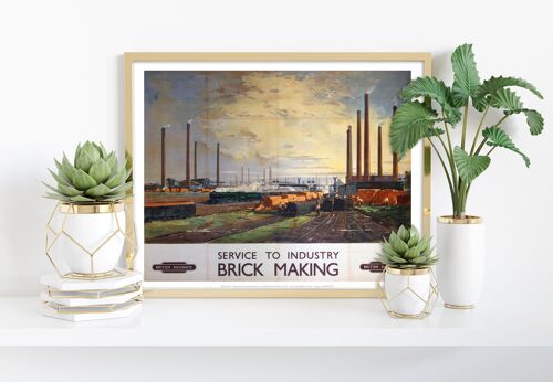 Service To Industry - Brick Making - Premium Art Print