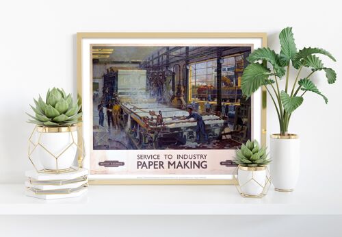 Service To Industry - Paper Making - Premium Art Print