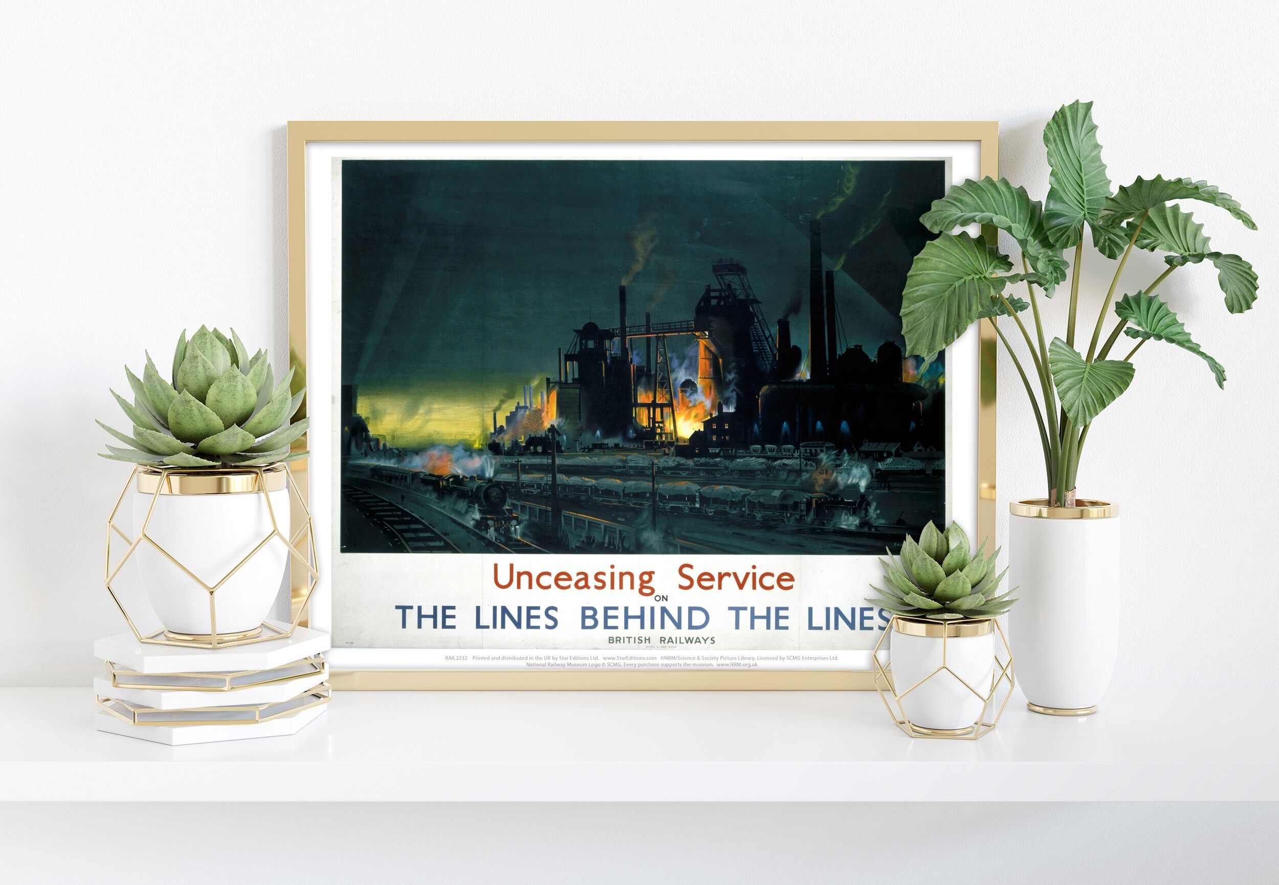 Unceasing Service On The Lines Behind The Lines Art Print
