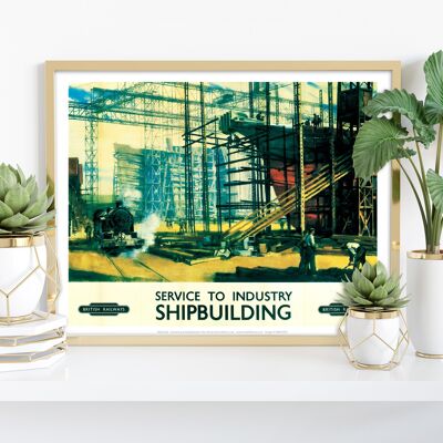 Service To Industry - Shipbuilding - Premium Art Print