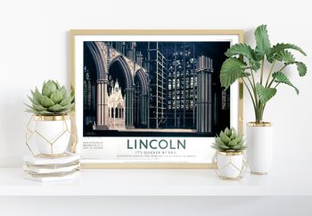 Cathédrale de Lincoln, Angel Choir - 11X14" Premium Art Print