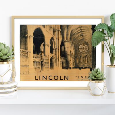 Lincoln von Lner – Premium-Kunstdruck im Format 11 x 14 Zoll