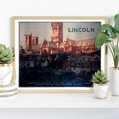 Kathedrale von Lincoln – Premium-Kunstdruck im Format 11 x 14 Zoll