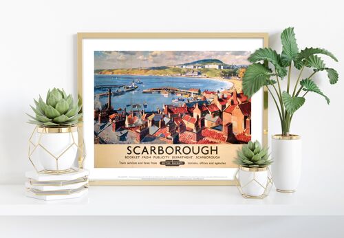 Scarborough From The Town - British Railways - Art Print