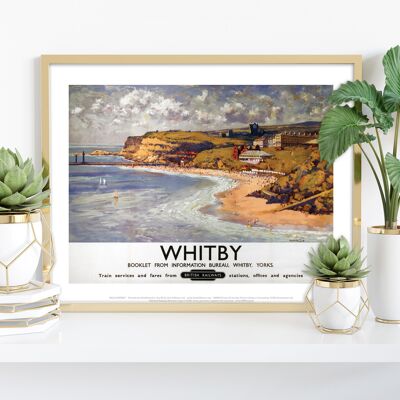 Whitby Yorkshire British Railways - 11 x 14" stampa d'arte premium